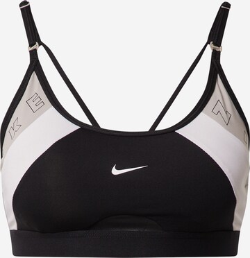 NIKE Bustier Sport-BH in Schwarz: predná strana