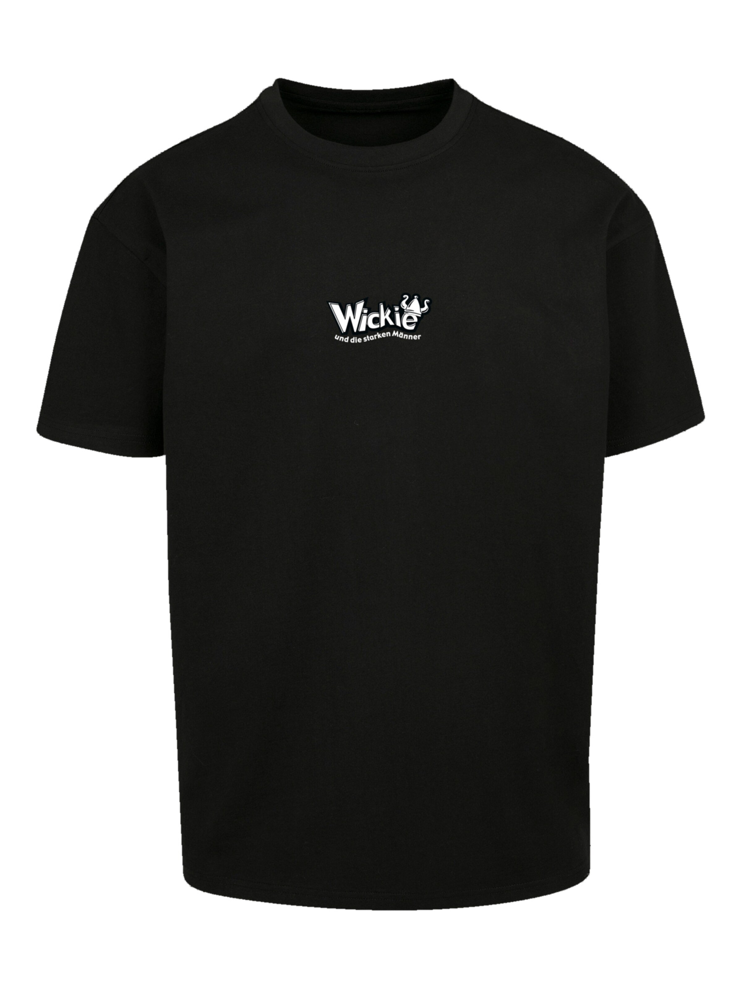 F4NT4STIC Shirt 'Wickie und die starken Männer Turn Your Head' in Black: front