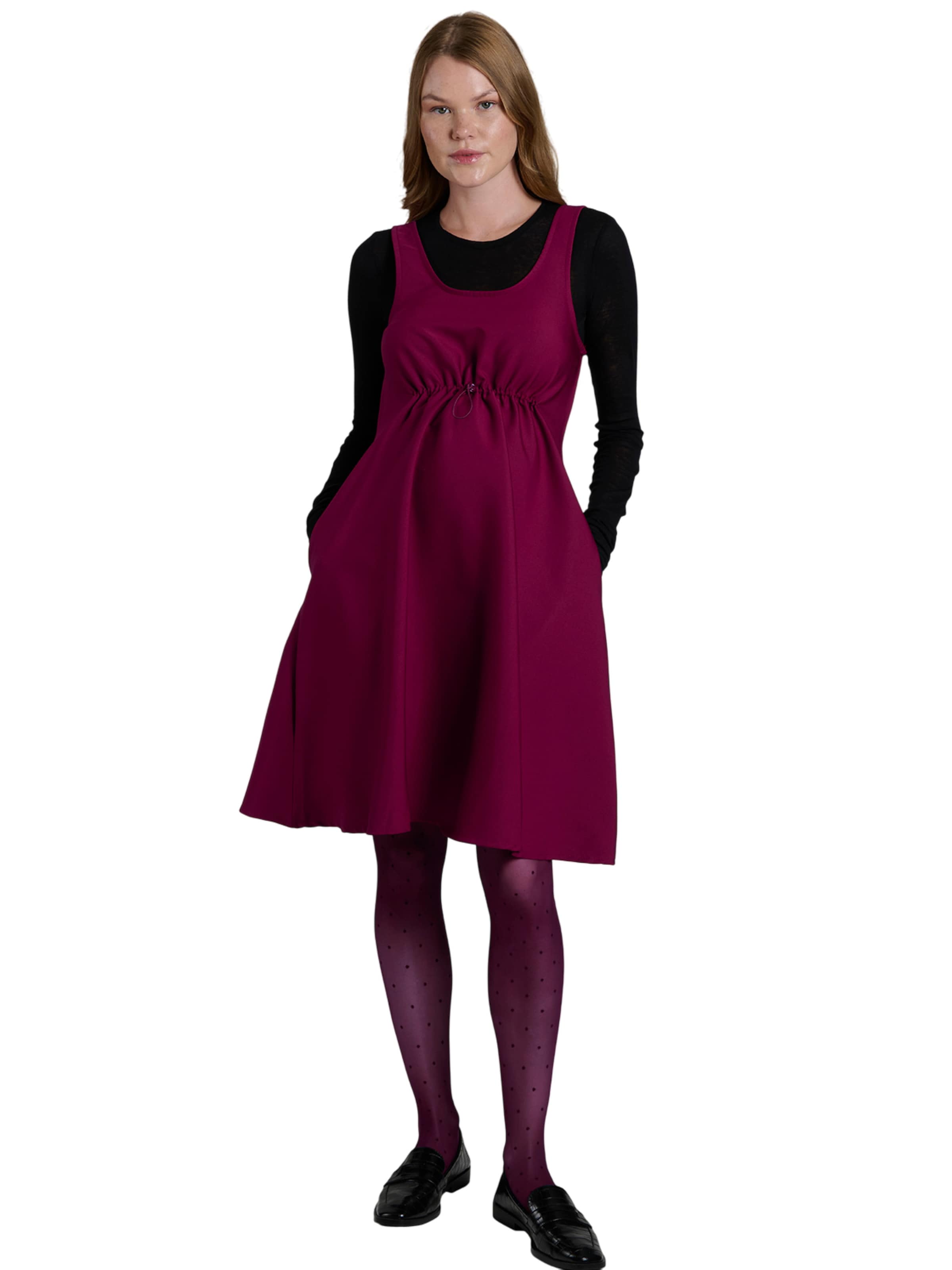 LYN MAMA Kleid in Rot: Vorderseite