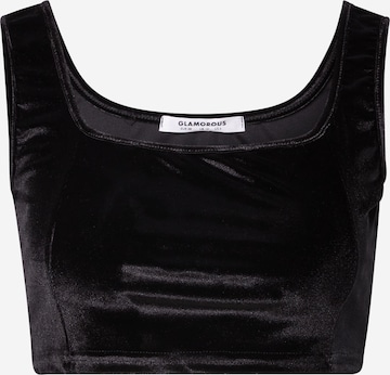 GLAMOROUS Top in Schwarz: predná strana