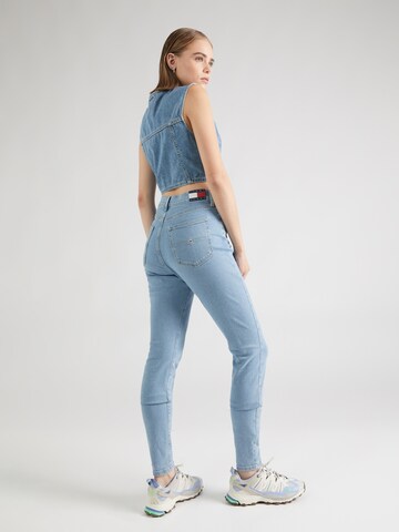 Skinny Jeans 'SYLVIA HIGH RISE SKINNY' de la Tommy Jeans pe albastru