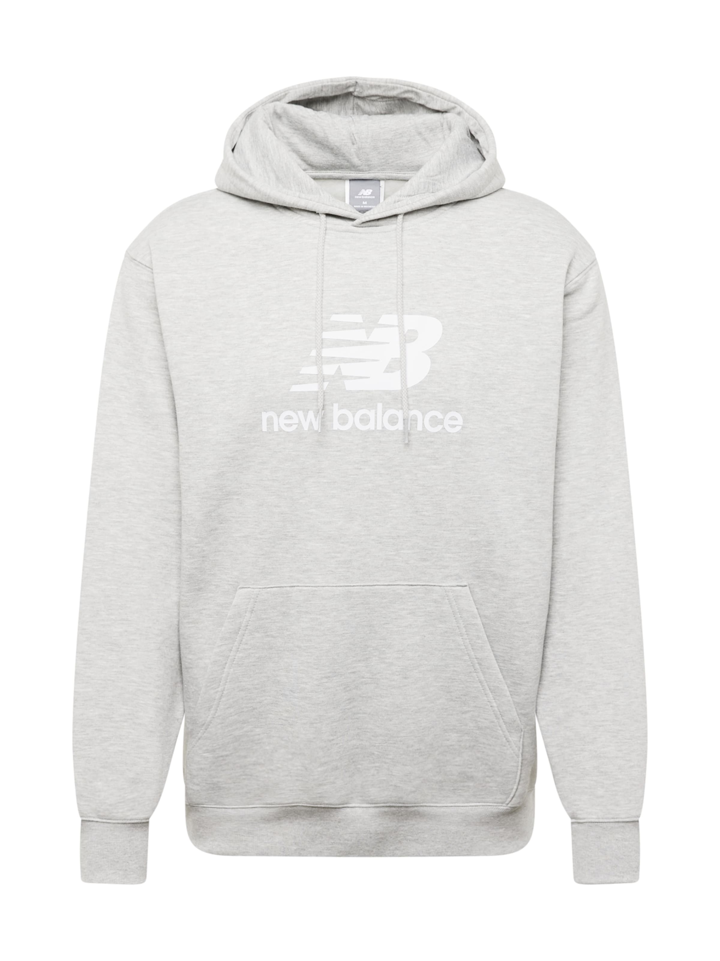 new balance Sudadera 'Essentials' en gris moteado / blanco, Vista del producto