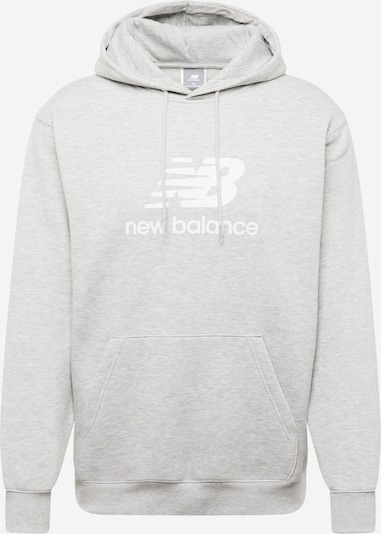 new balance Collegepaita 'Essentials' värissä meleerattu harmaa / valkoinen, Tuotenäkymä