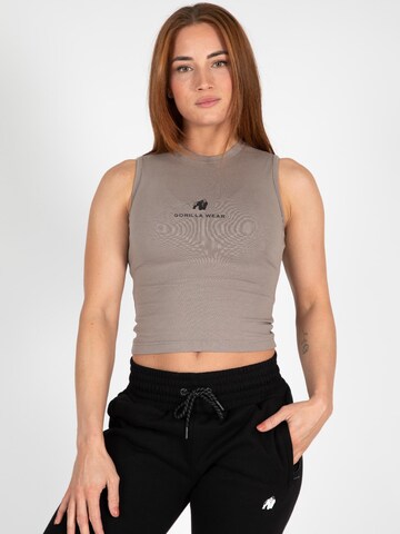 Gorilla Wear Top 'Livonia' in Beige: front