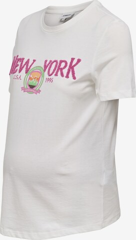 T-shirt Only Maternity en blanc