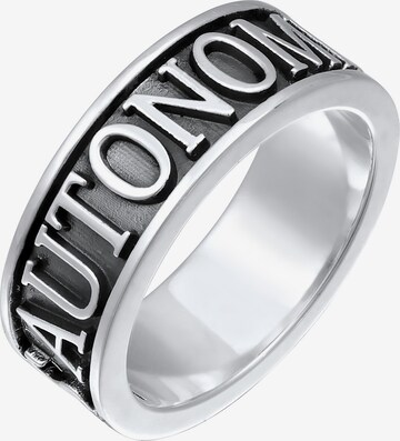 KUZZOI Ring in Silver: front