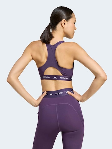 ADIDAS PERFORMANCE Bralette Sports Bra in Purple