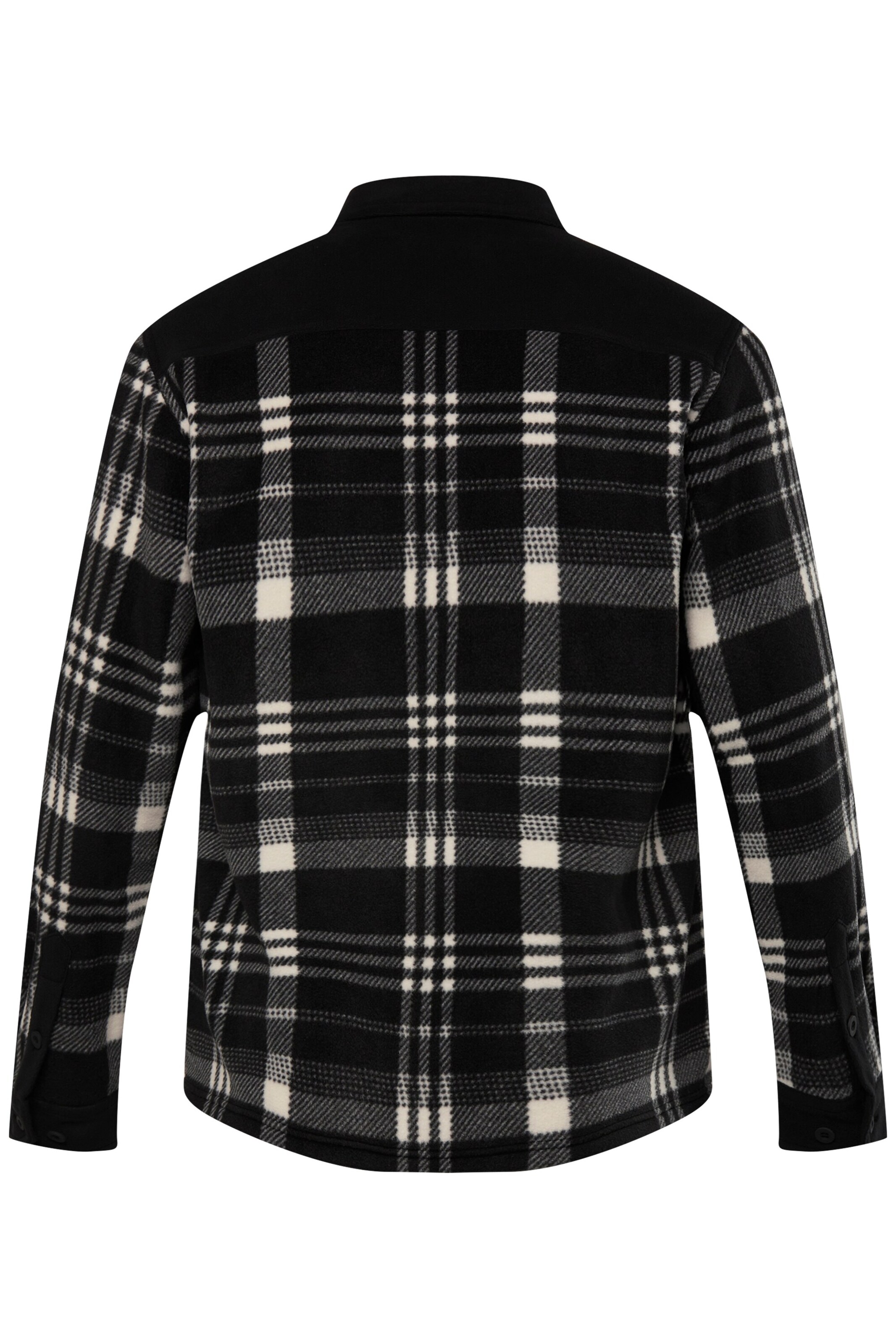 Men Plus Regular fit Button Up Shirt in Black