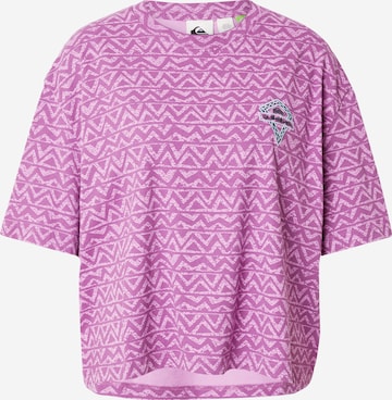 T-shirt QUIKSILVER en violet : devant