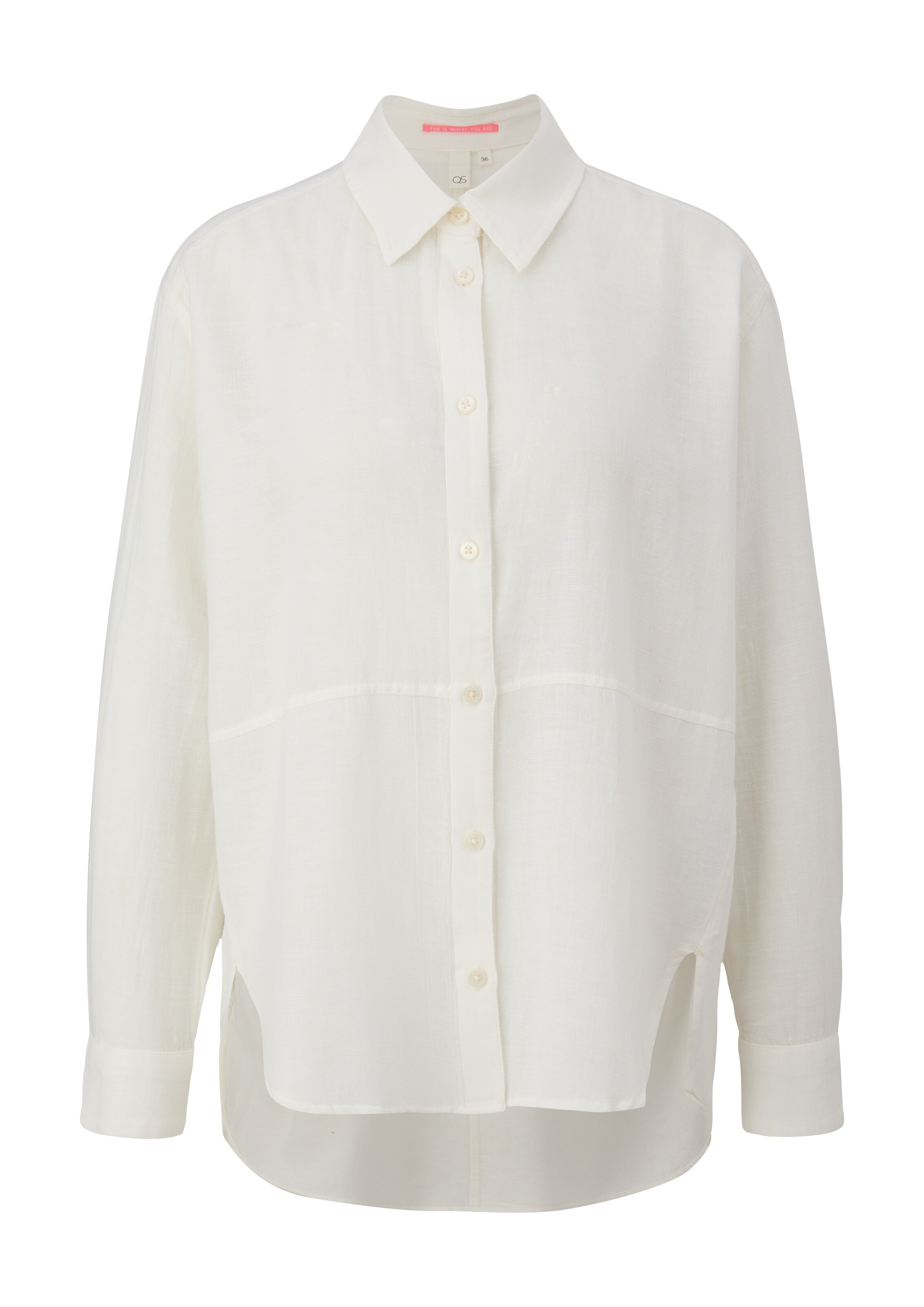 QS Bluse in Beige: Vorderseite