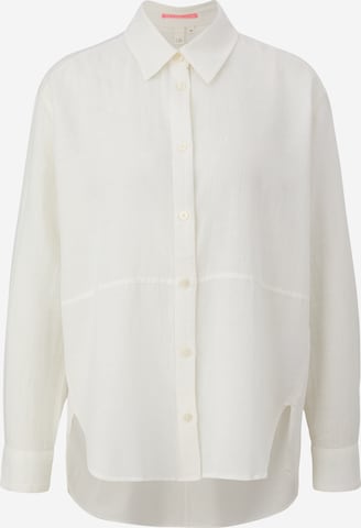 QS Blouse in Beige: voorkant