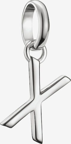 Thomas Sabo Pendant 'Buchstabe X Connect' in Silver: front