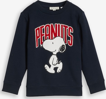 TOM TAILOR Sweatshirt 'Peanuts' in Blauw: voorkant