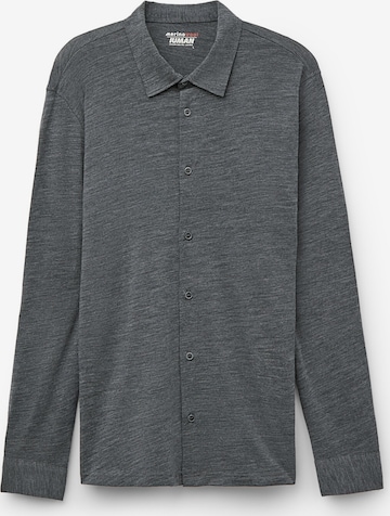 INTIMISSIMI Regular Fit Hemd in Grau: Vorderseite