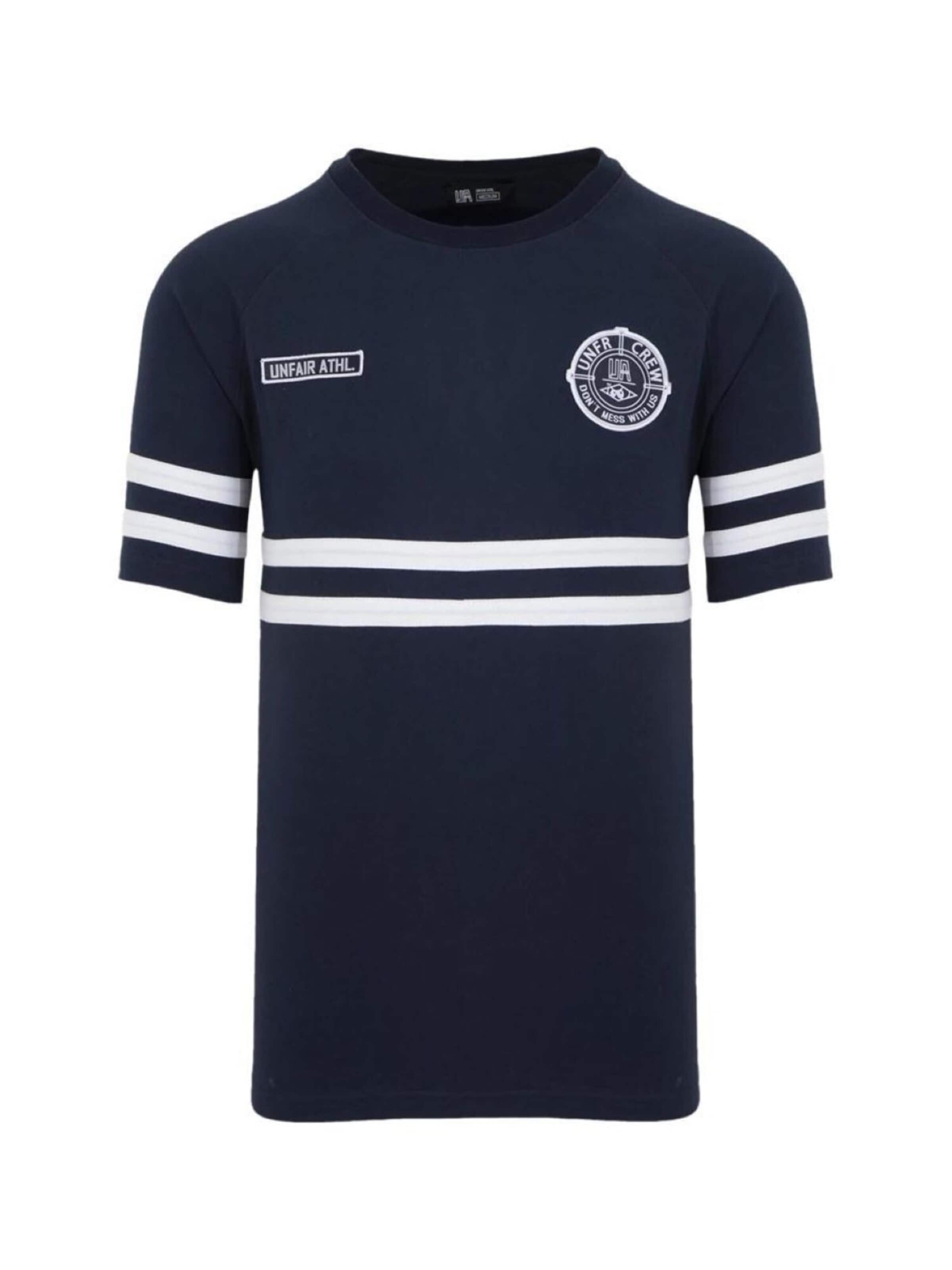 T-Shirt 'DMWU' Unfair Athletics en bleu : devant