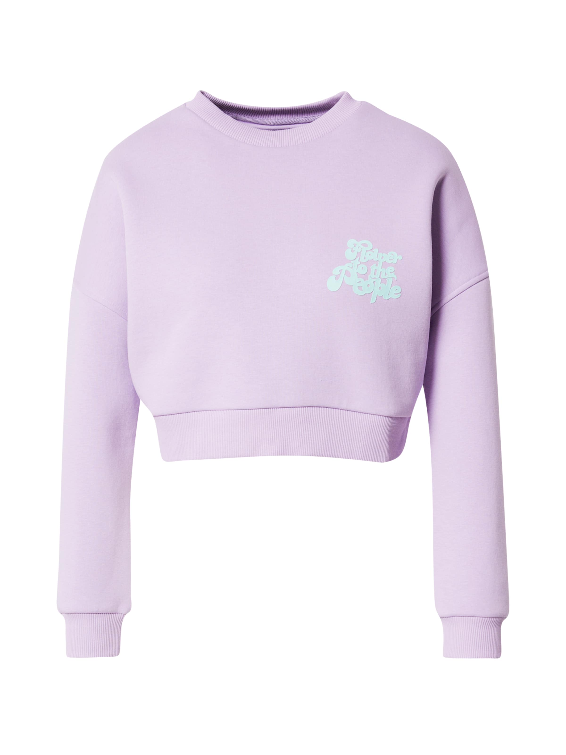 On Vacation Sweatshirt 'Flower' in Purple: front