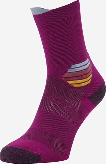 ASICS Sportsocken in hellblau / curry / brombeer / schwarz, Produktansicht