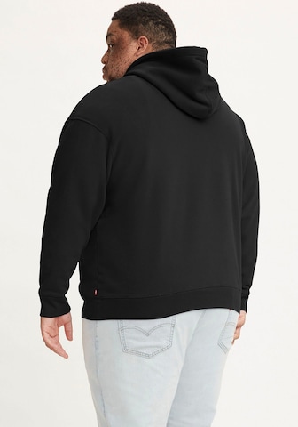 Levi's® Big & Tall Tréning póló 'Relaxed Graphic Hoodie' - fekete