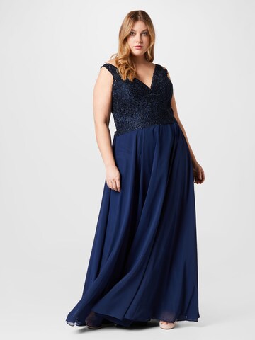 My Mascara Curves Evening dress in Blue: front