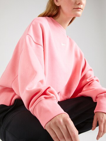 Nike Sportswear Sweatshirt 'Phoenix Fleece' in Roze