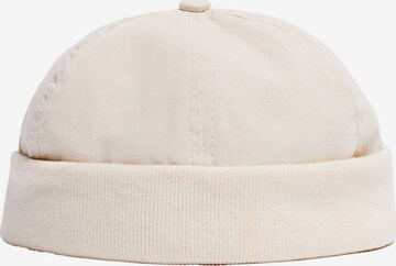 Bonnet Bershka en beige : devant