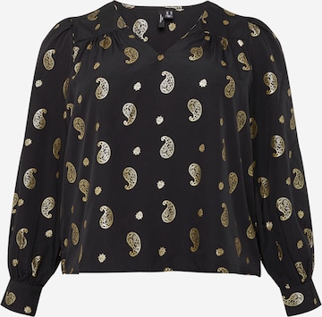 Vero Moda Curve Blouse in Zwart: voorkant