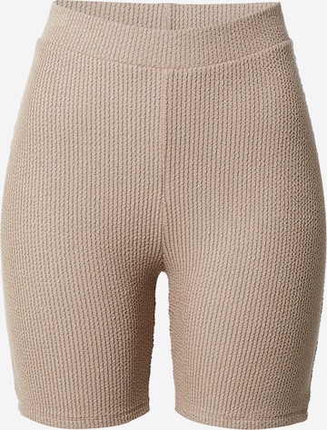 ABOUT YOU x Laura Giurcanu Leggings 'Jenny' in Brown: front