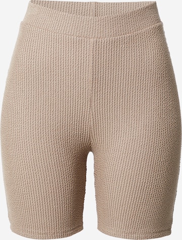 ABOUT YOU x Laura Giurcanu Skinny Leggings 'Jenny' in Brown: front