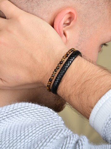 Akzent Bracelet 'Arlo' in Black: front