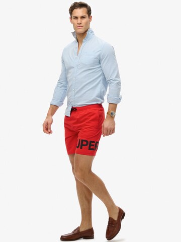 Superdry Zwemshorts in Rood