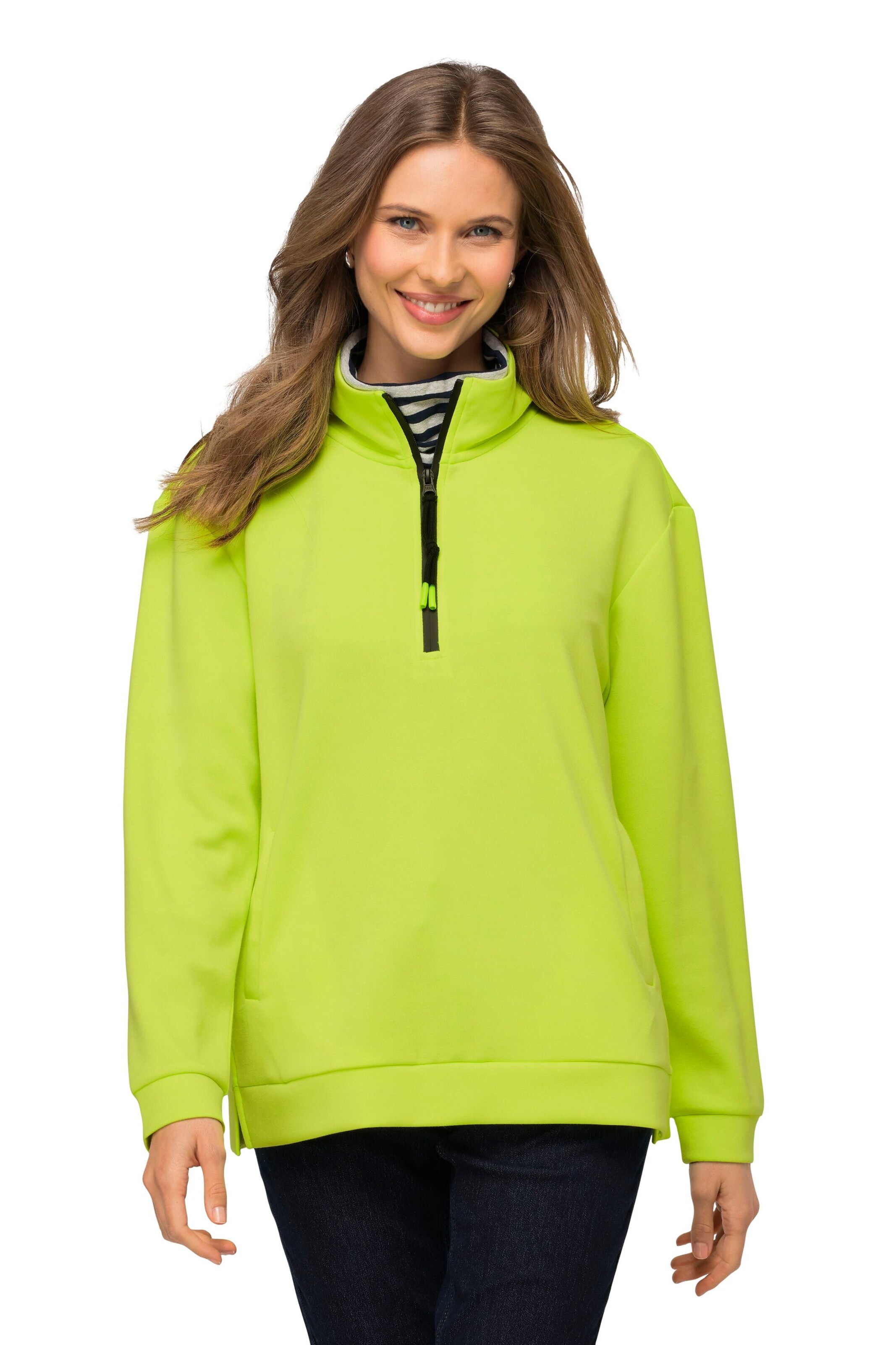 LAURASØN Sweatshirt in Green: front