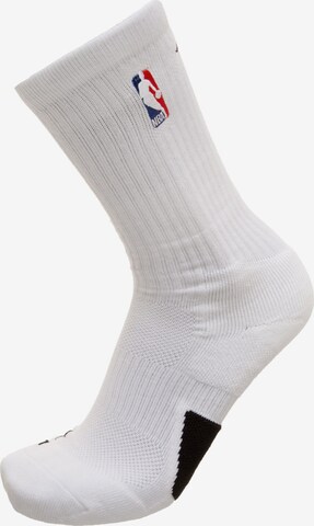 NIKE Athletic Socks 'Jordan Crew NBA' in White: front