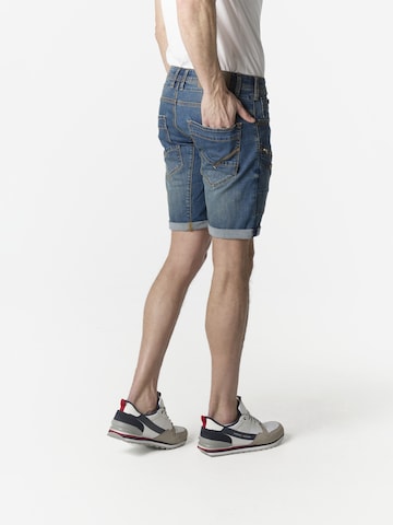 mėlyna KOROSHI Prigludęs Darbinio stiliaus džinsai