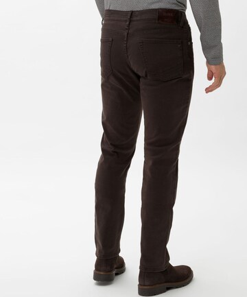 BRAX Slimfit Jeans 'Chuck' in Bruin: terug