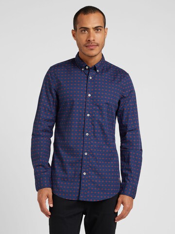 SCOTCH & SODA Slim Fit Hemd in Blau: Vorderseite