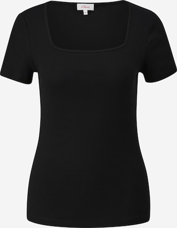 T-shirt s.Oliver en noir : devant