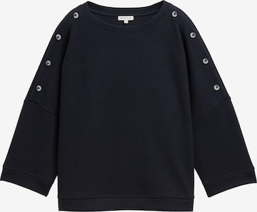 Sweat-shirt TOM TAILOR en bleu : devant