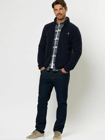 Veste en polaire 'Troy' U.S. POLO ASSN. en bleu