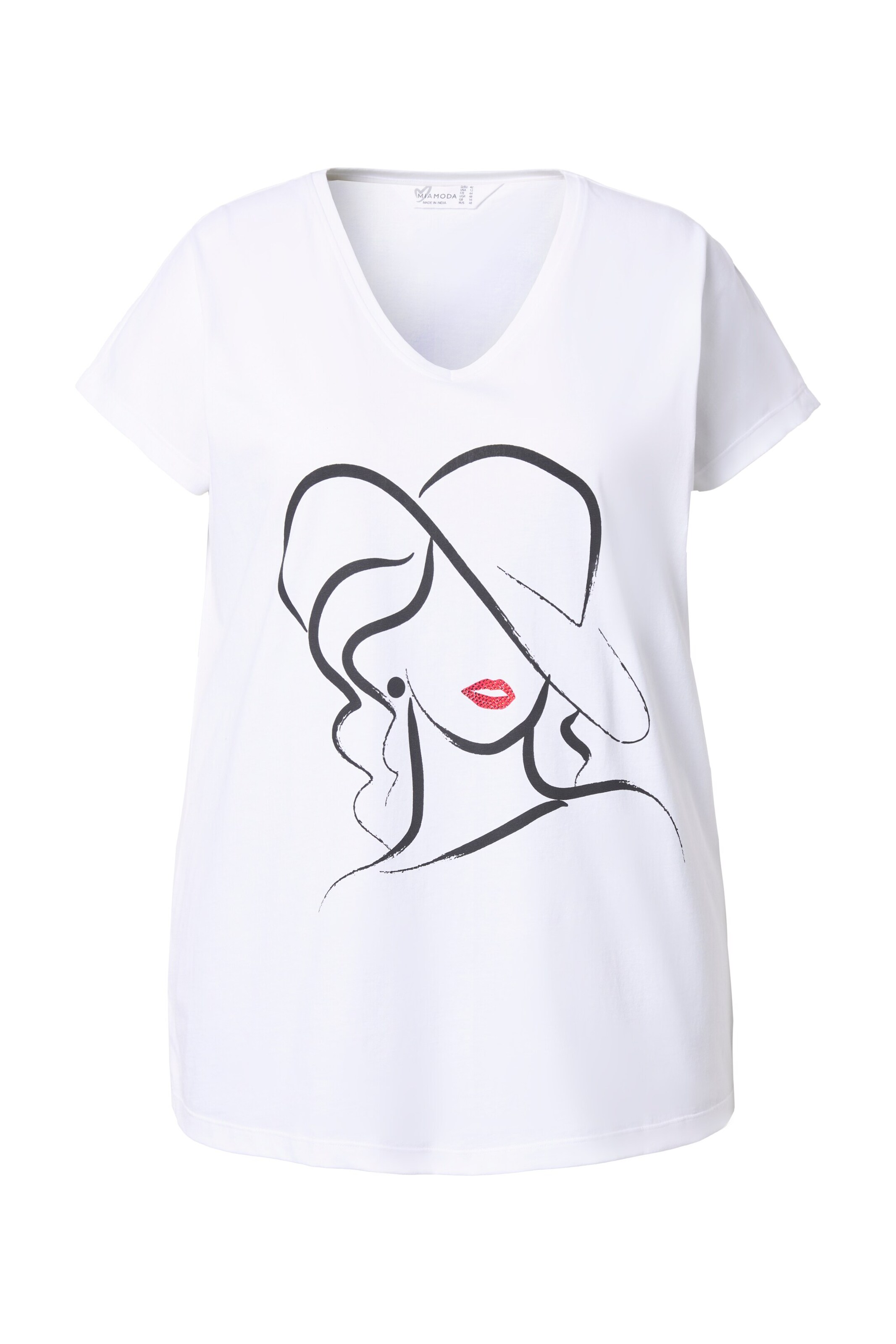 MIAMODA Shirt in Wit: voorkant