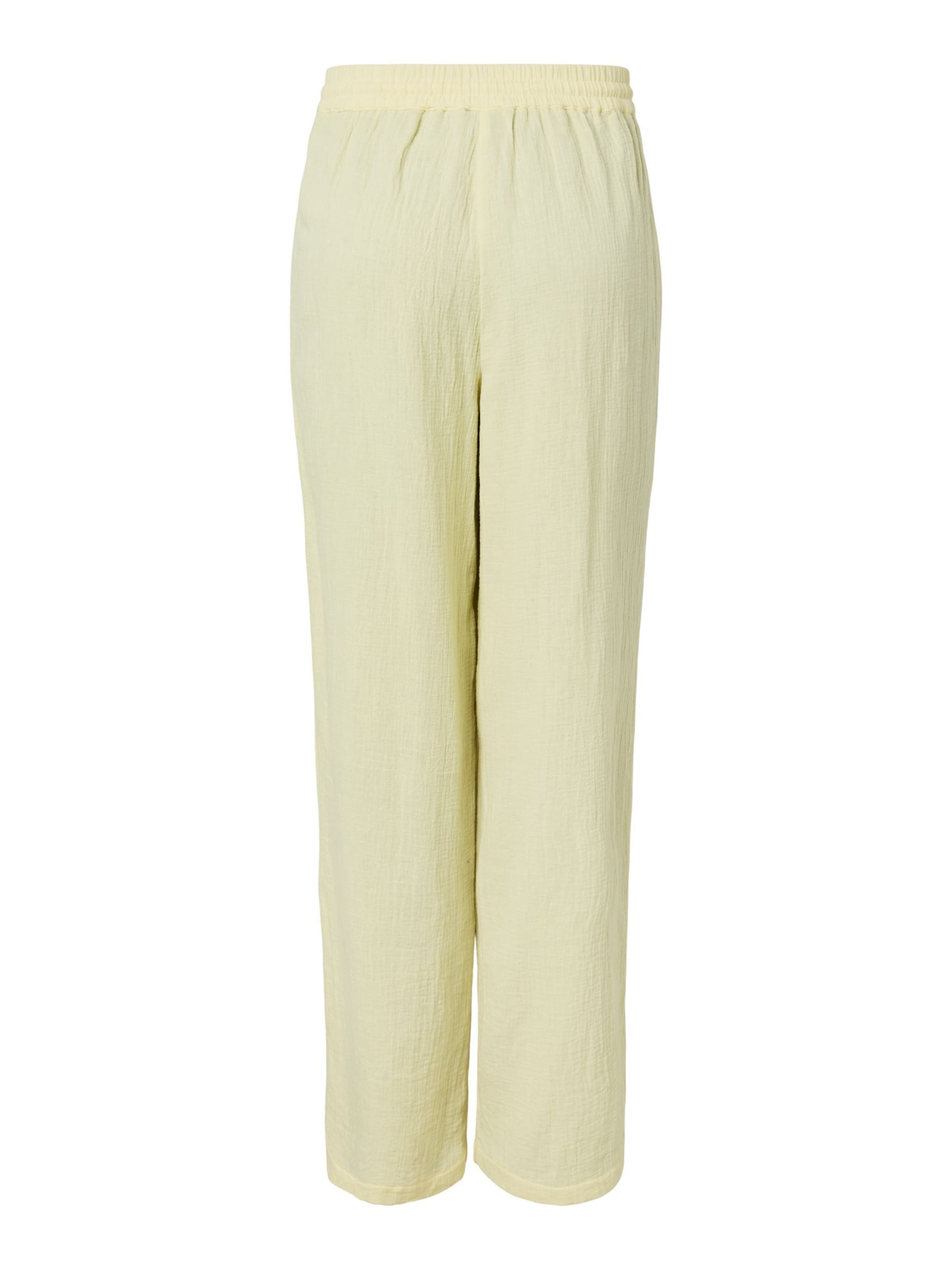Wide Leg Pantalon PIECES en jaune