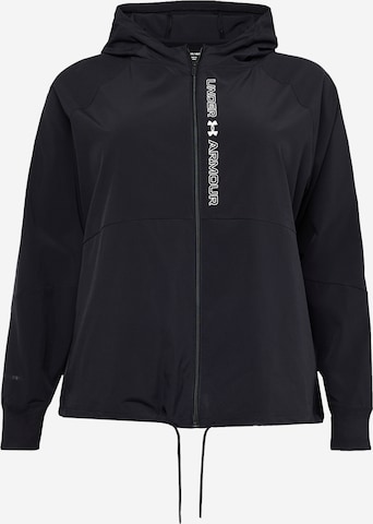 UNDER ARMOUR - Chaqueta deportiva en negro: frente