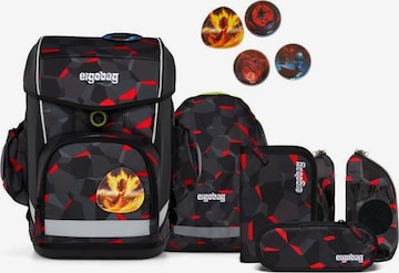 ergobag Backpack 'Cubo Light Schulranzen Set' in Grey: front