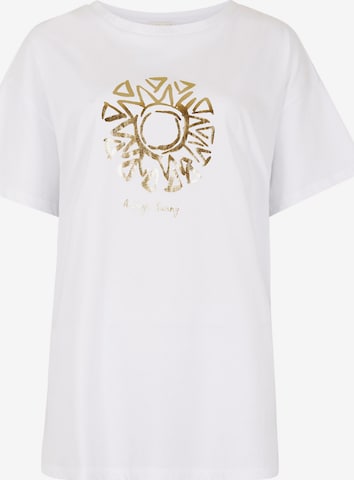 Apricot T-Shirt in Weiß: Vorderseite