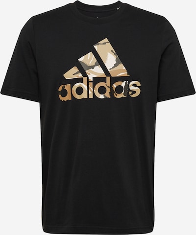 ADIDAS PERFORMANCE Funktionsskjorte i lysebrun / khaki / sort / hvid, Produktvisning