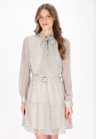 DreiMaster Klassik Платье-рубашка 'Classic Look' в Бежевый: спереди