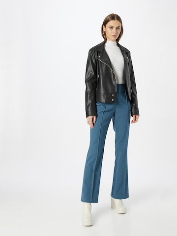 s.Oliver BLACK LABEL Flared Pleated Pants in Blue