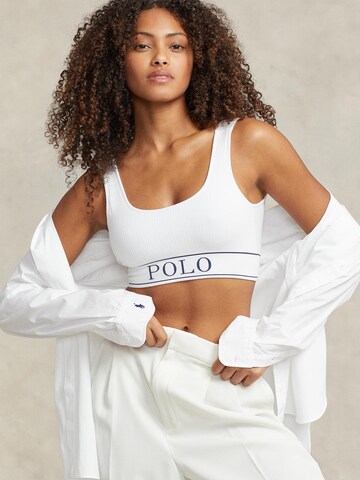 Polo Ralph Lauren Bustier Bustier ' SCOOP NECK TOP ' in Weiß