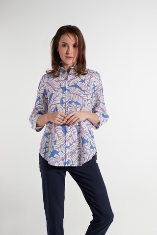 ETERNA Blouse in Blauw: voorkant