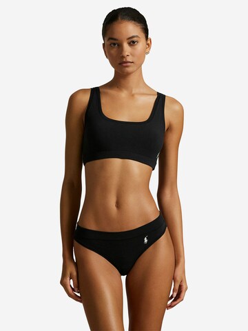 String ' Club Cotton ' Polo Ralph Lauren en noir : devant