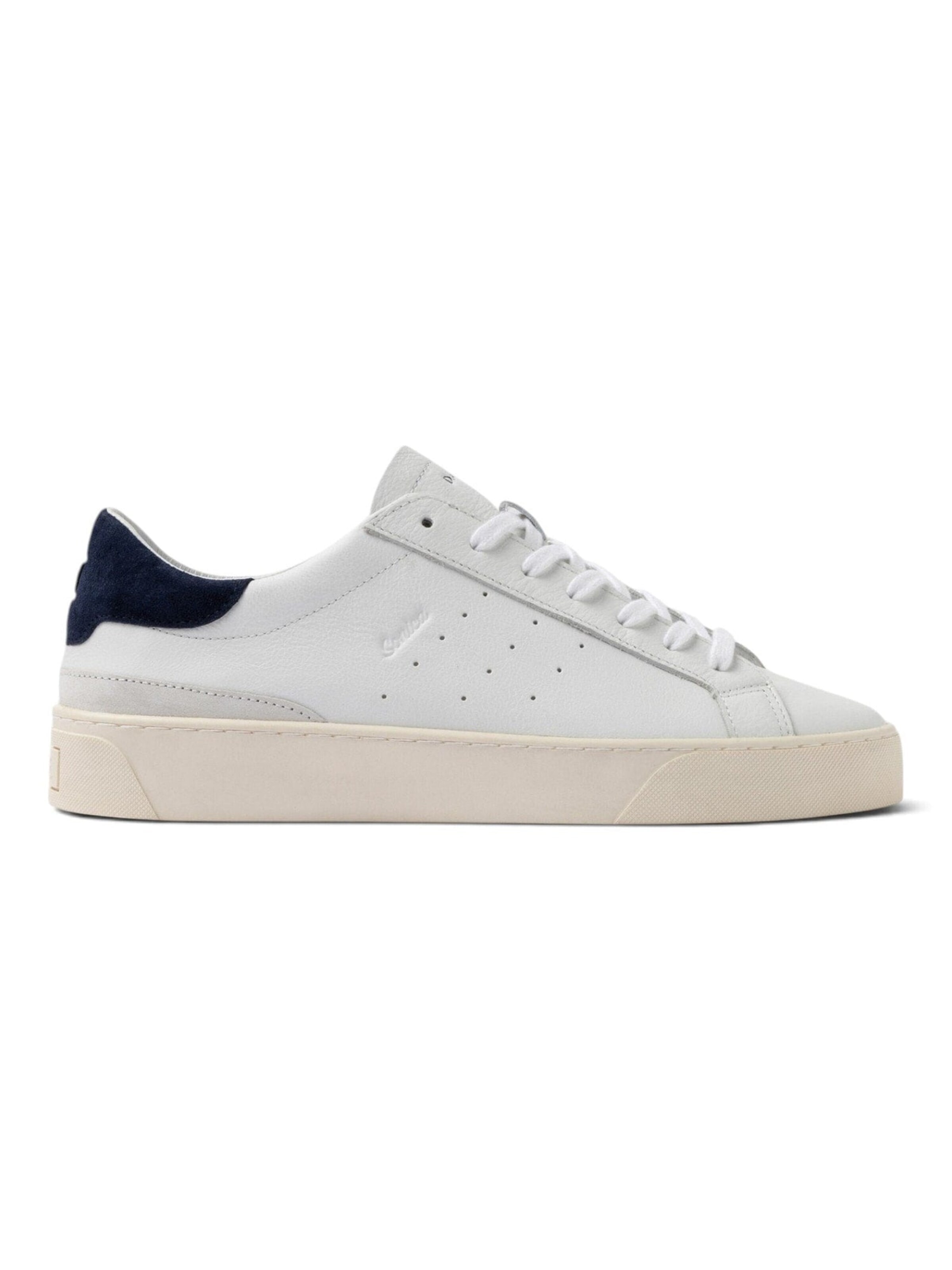 D.A.T.E Sneaker low 'SONICA CALF WHITE-BLUE'‌‌‌ in Weiß: Vorderseite